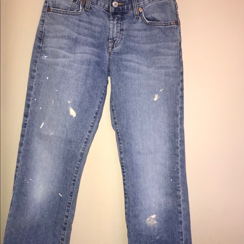 Straight denim jeans